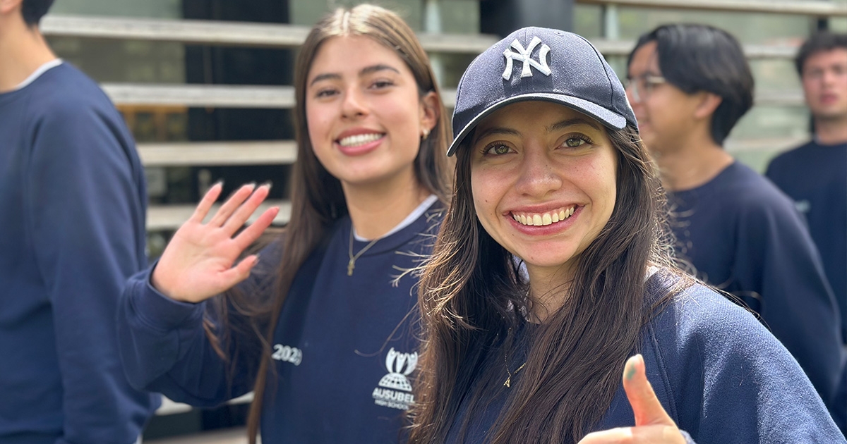 Estudiantes de Ausubel en jardín Botanico